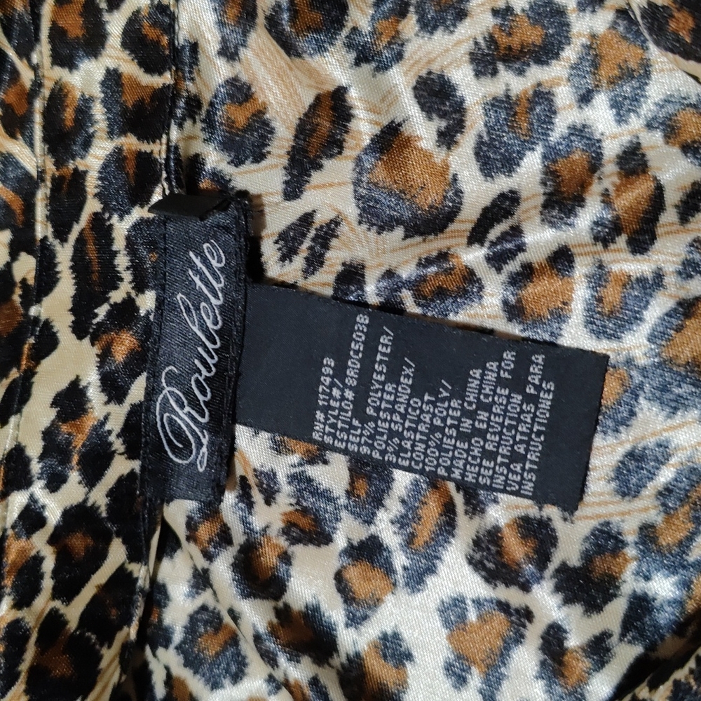 šLeopard Black Ruffle Dress - Picture 11 of 11
